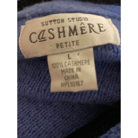 Sutton Studio 100% Cashmere Sweater Jacket Ladies Large Petite - Picture 5 of 6